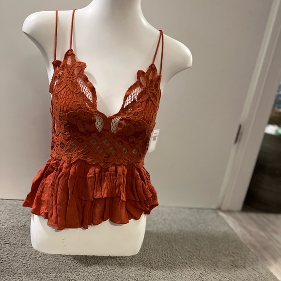 Free People Tops - Free People Women’s Adella Lace Smocked Back Cami Size XS